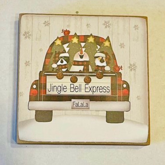 *Jingle Bell Express 4” Square Block - Picture 3 of 6